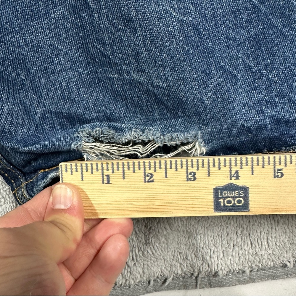 Levi’s 501 Button Fly Jeans Size 42x30 Distressed Read Description - Picture 12 of 14